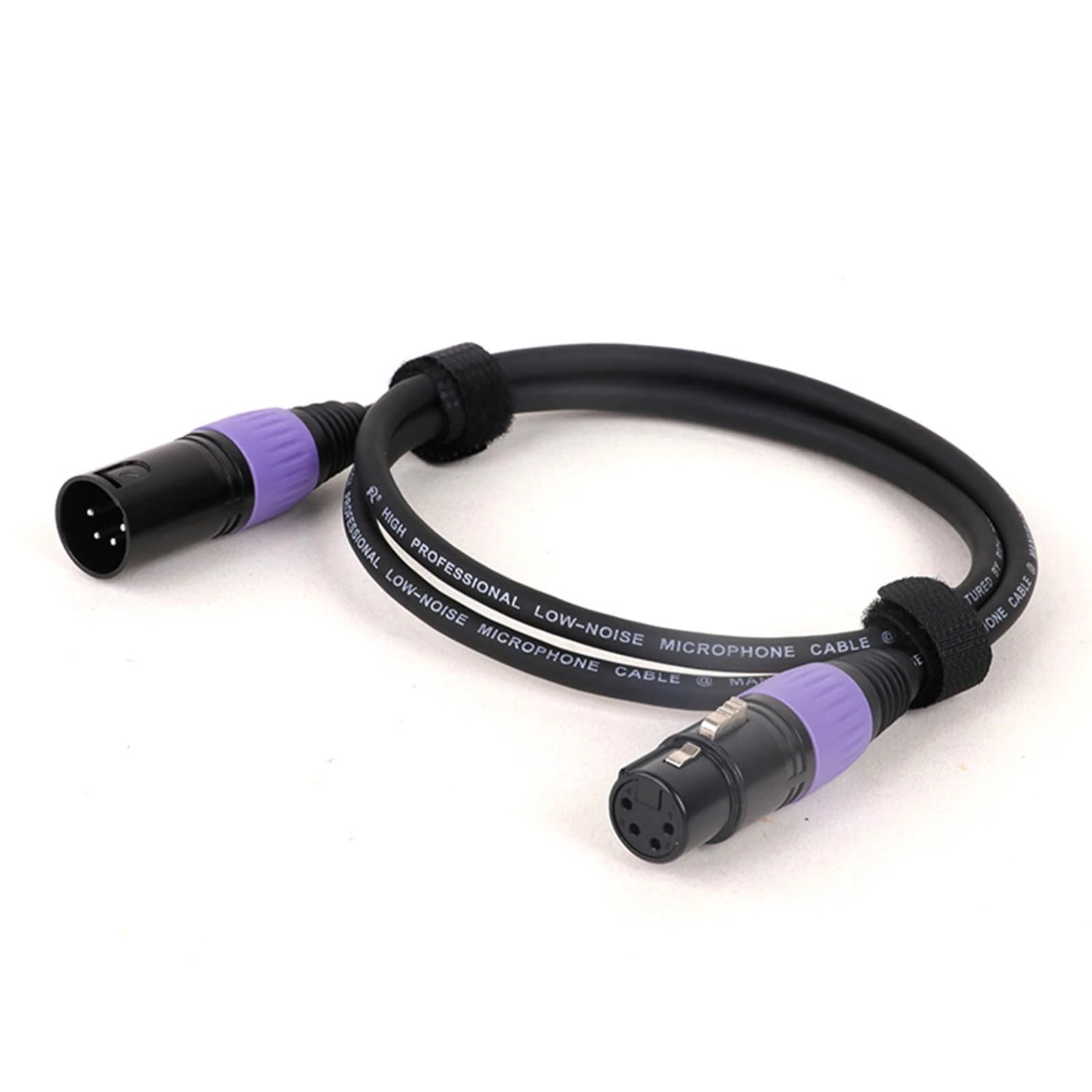 Cavo di prolunga audio for cuffie, con connettori colorati, bilanciato XLR maschio a 4 pin a XLR femmina a 4 pin, da 0,29 M a 15 M(BK-VT,5m)