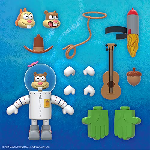 Super7 Spongebob Squarepants Sandy Cheeks - Ultimates! 7 In Scale Action Figure #TOP1