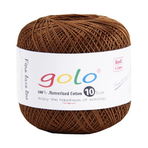 Image of golo Crochet Thread Crochet Yarn for Crocheting Cotton Yarn for Hand Knitting 208