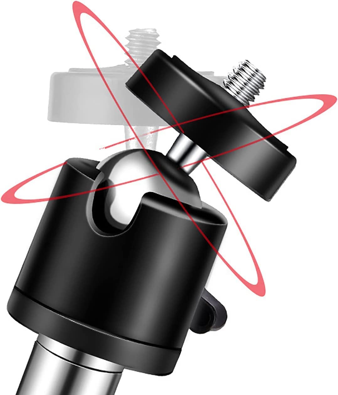 Supporto di Montaggio per Fotocamera da Caccia Treppiedi Supporto Macchina Fotografica, Pesca Staffa Pieghevole in Acciaio Inox Regolabile a 360° Connessione Filetto Universale 1/4''-20 (6 mm)