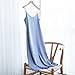 Delle Donne Dress Summer Spaghetti Satin Party Abiti da festa for Capodanno Midi Robe Plus Size Vestido *33* (Color : Light blue, Size : X-Large)
