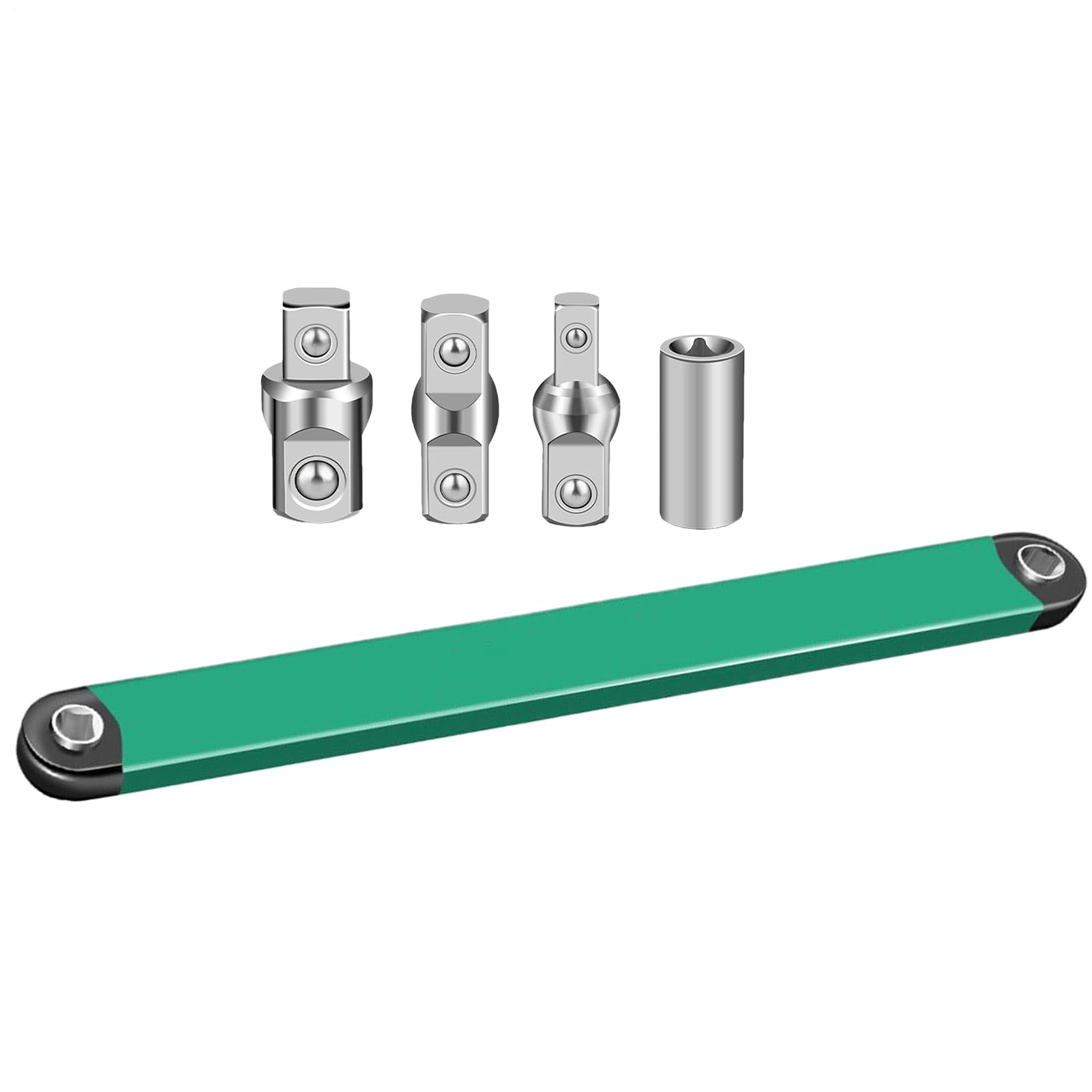 Clé d'extension à cliquet robuste, outil de clé d'extension multifonction durable