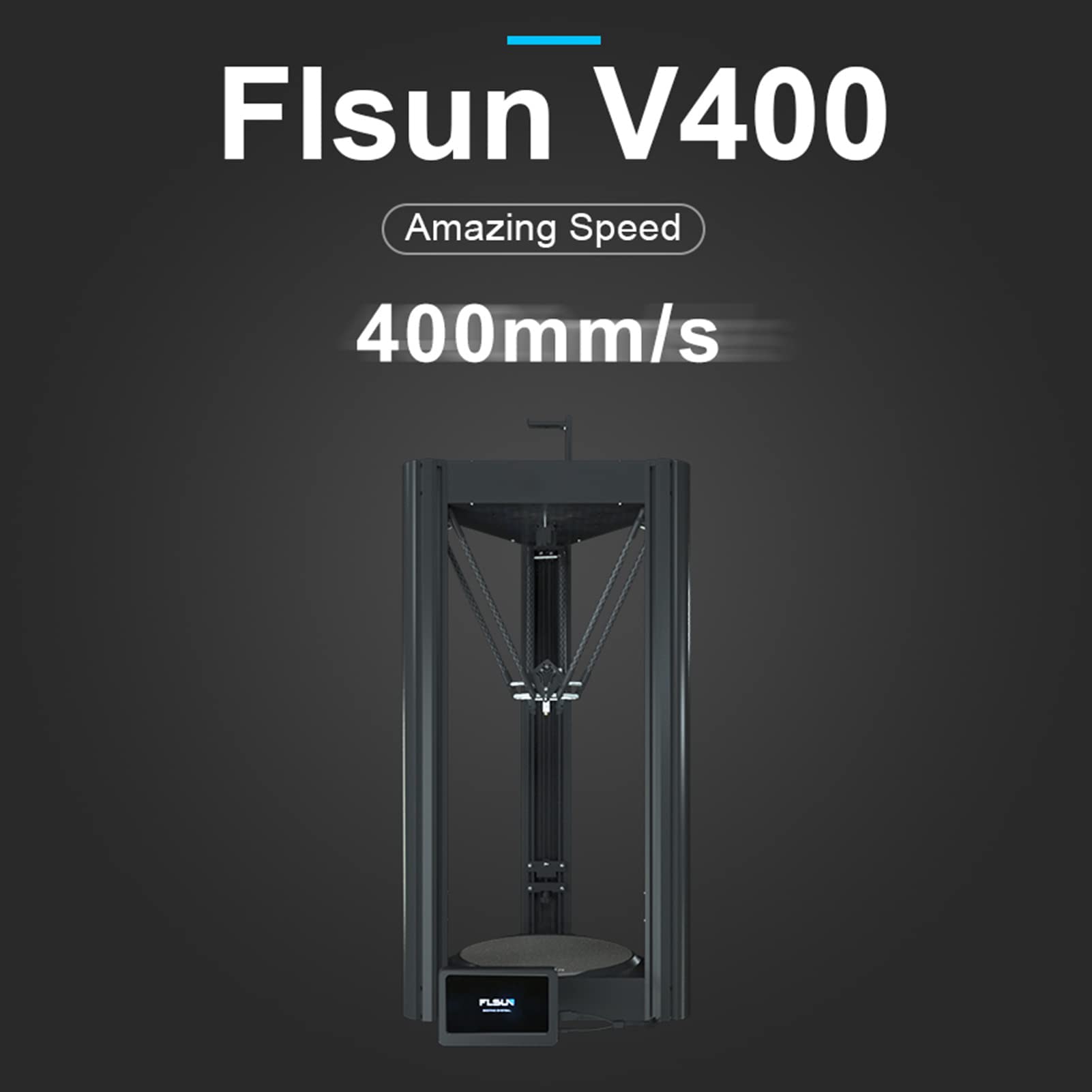 Drukarka 3D Szybka prędkość drukowania 400 mm/s z całkowicie metalową wytłaczarką bezpośrednią 7-calowy ekran dotykowy Obsługa WiFi Connect Zdalne sterowanie Drukarki 3D FDM Rozmiar wydruku φ300mm*410