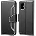 Produktbild AURSTORE Handyhülle für Samsung Galaxy A51 Hülle, Premium PU Leder Schutzhülle Abdeckung, Magnetverschluss,Tasche Leder Flip Case Brieftasche Etui Schutzhülle für (Samsung A51 (6,5 Zoll), Schwarz)