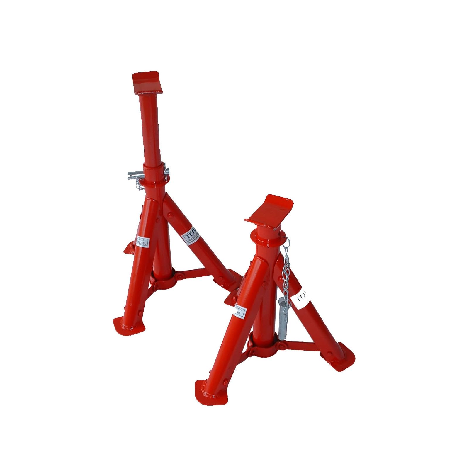 MAUK® 2 x Unterstellbock KFZ Stützbock Unterstellböcke Auto Böcke Stützen höhenverstellbar 2t