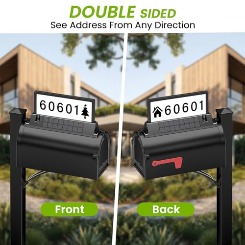 Solar Mailbox Sign: Illuminated Numbers, Magnetic Mount, 23% Off - Image 4
