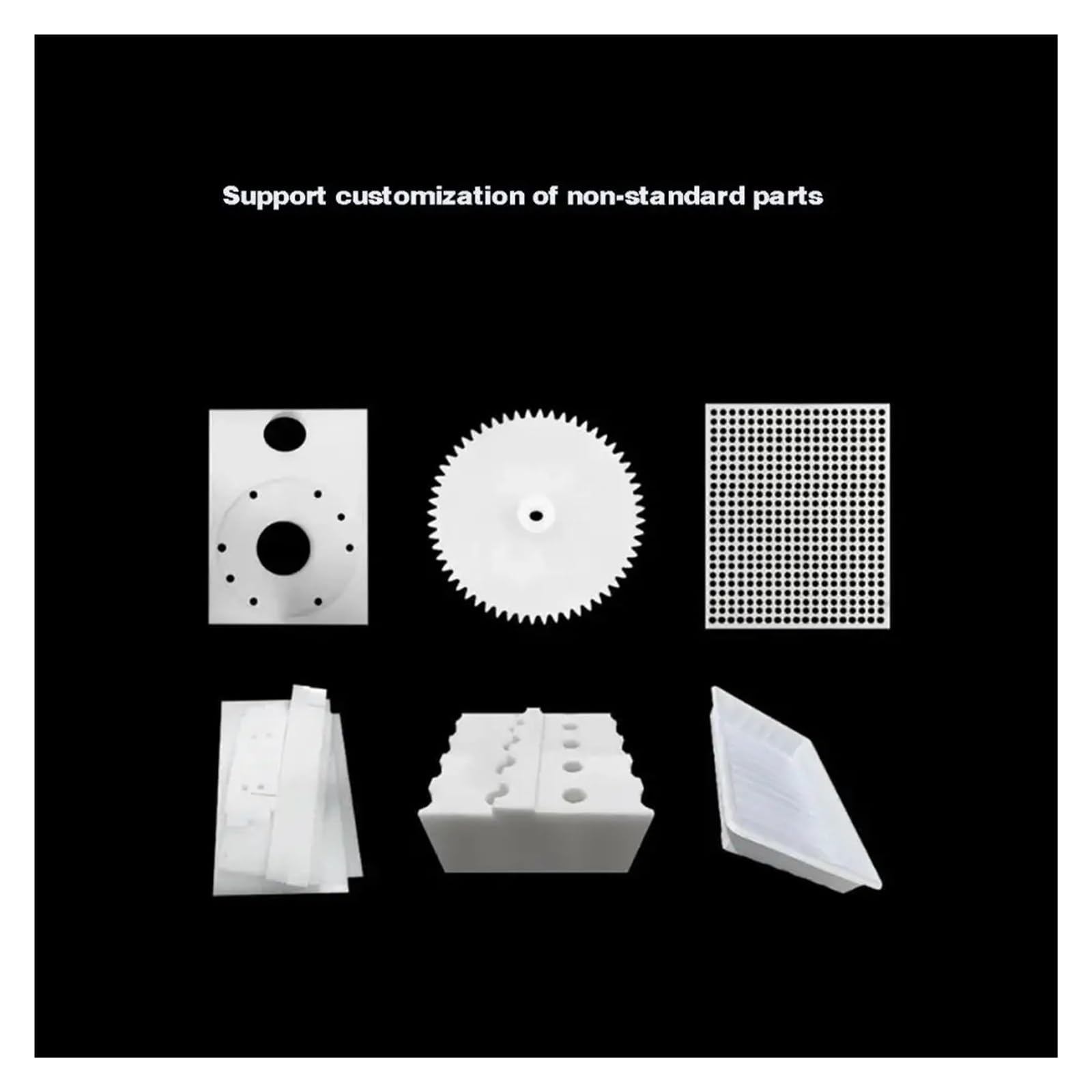 Hartfaserplatte/Polyethylenplatte 100 X, 200, 150, 250 Mm, Dicke 0,5–18, Weißes PP, Kunststoff für Modellbaumaterialien(8x200x400mm 1Pcs)