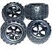 Traxxas 1/16 E-Revo VXLTALON TIRES/GEMINI WHEELS 12mm