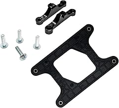 Uqezagpa AM4/AM5 - Soporte de montaje para ventilador de CPU AM4/AM5, placa trasera, placa de hierro para AM4 B350 X370 A320