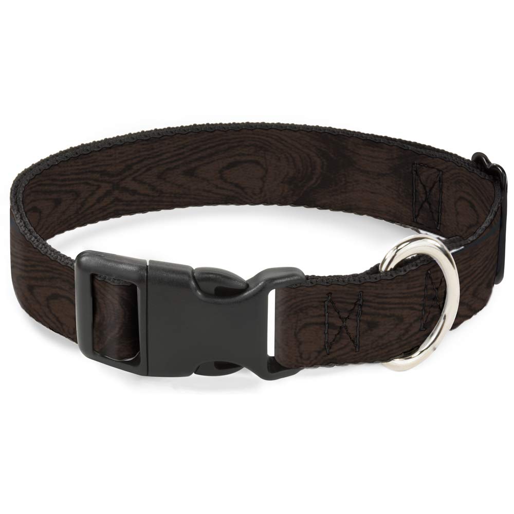 Col étroit grain de bois noyer grande taille avec boucle clip en plastique Buckle Down