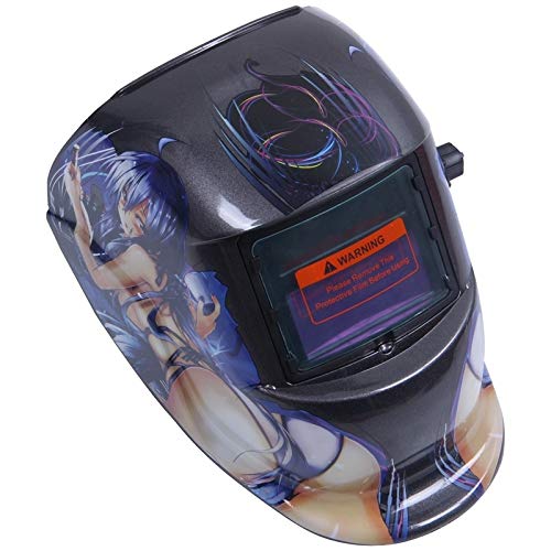 Careta Soldar Automatica,Casco de Soldadura Máscara de soldadura automática la capilla solar casco (energía for recarga) Protección cara