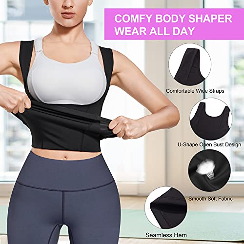 Ursexyly Women Waist Trainer Shapewear Vest Seamless Body Shaper Workout Tank Top Corset (Xl, Black) #TOP3