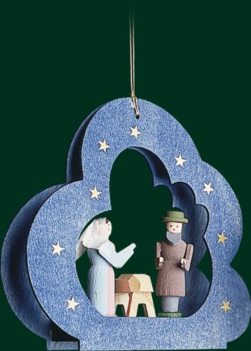 Décoration de Noël bois sapin ornement Montagnes saintes d'Öre 9cm