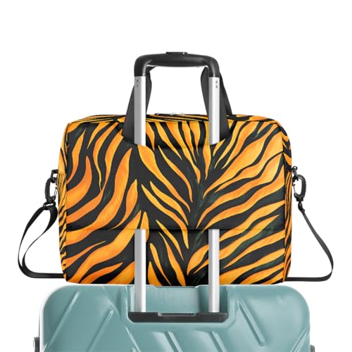 Maletín para portátil 15.6 pulgadas estampado piel cebra naranja miniatura 7