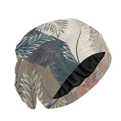 Tatenale Bonnet for Sleeping Satin Hair Bonnet Sleep Cap Wrap Night Cap Hat Satin Lined Nurse Head Cap Curly Hair Sleep Protection Slouchy Beanie Women Men