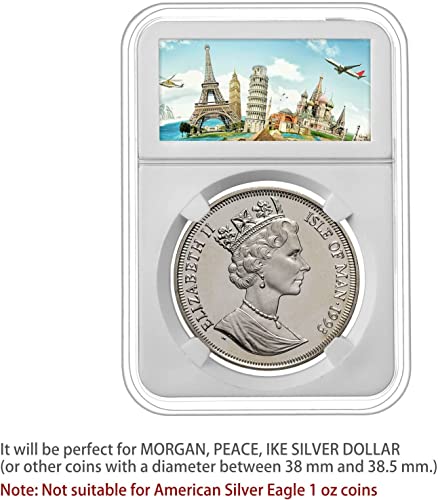 Caja de exhibición para monedas 80 piezas 38 mm miniatura 6
