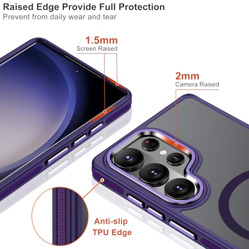 Image of MALEWOLF Magnetic Case for Samsung Galaxy S26 Ultra, Color Hybrid Cover