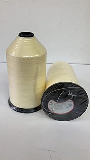 A&E LLC 69 Nylon Tex 70 Bonded Nylon Thread Cream 35553-16 oz Spool Free with One Piece Galaxy Supply 5