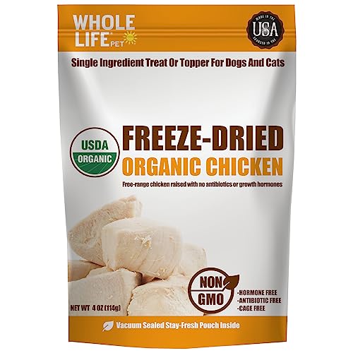 Whole-Life-Pet-USDA-Certified-Organic-Chicken-Dog-Cat-Treat-Or-Topper-Human-Grade-Freeze-Dried-One-Ingredient-Protein-Rich-Grain-Free-Made-in-The-USA