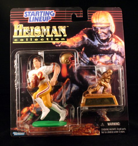 Starting Lineup Doug FLUTIE / Boston College Eagles 1997 NCAA College Football Heisman Collection Action Figure, Football Helmet & Miniature 1984 Heisman Memorial Trophy