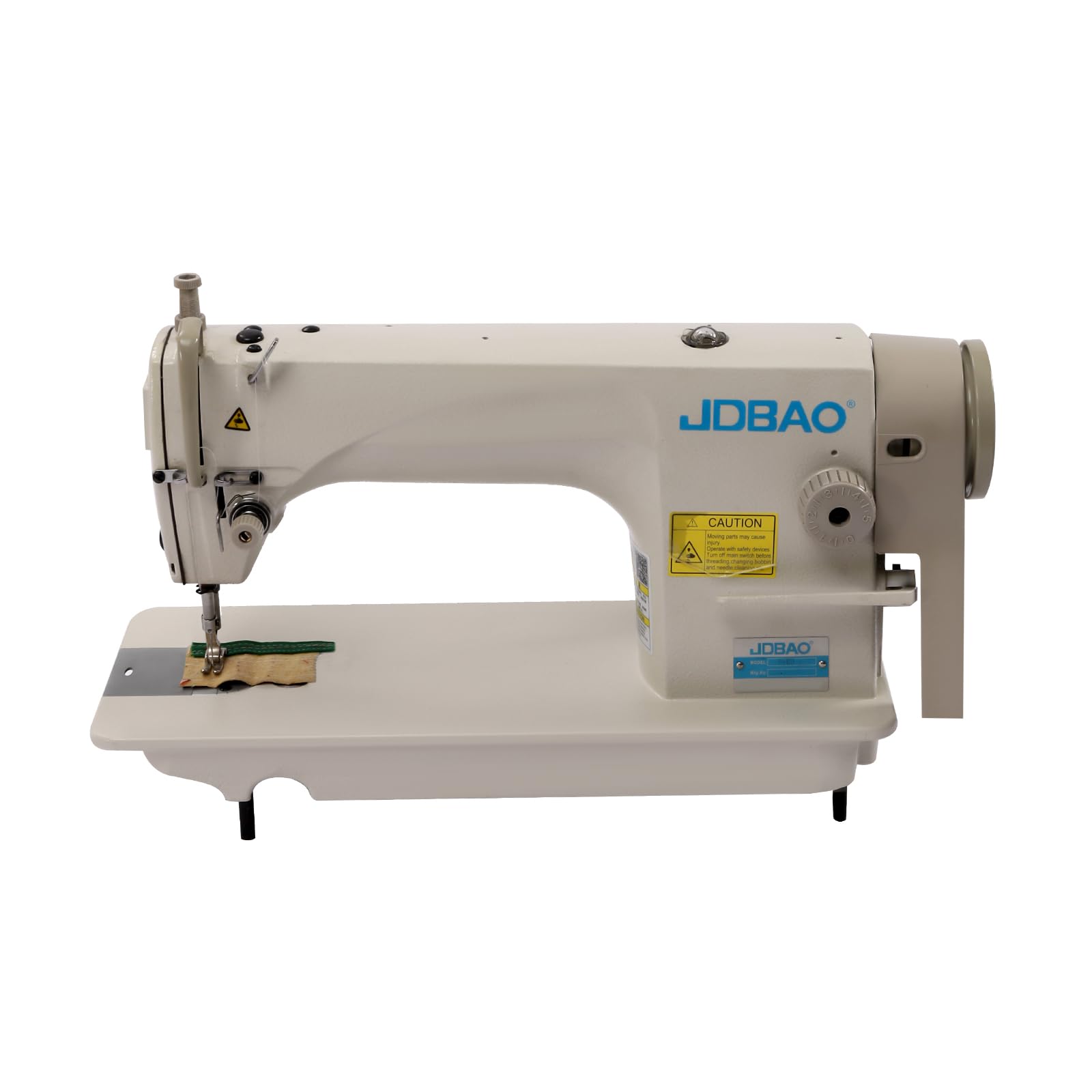 Industrial Sewing Machine, 110V 550W Commercial Upholstery Sewing Machine with Motor & Table Stand, 200-6500RPM, 3500 Stitches/min Sewing Speed, for Tailors, Drapery Manufacturers, Fashion Designers