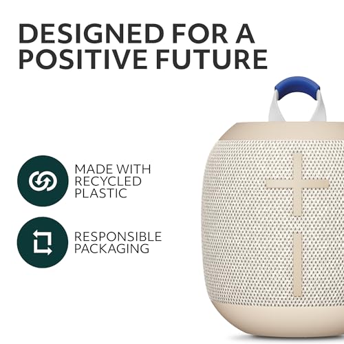 Image of Ultimate Ears WONDERBOOM 4 Portable Waterproof Bluetooth Speaker with Balanced 360-Degree Sound and Bass, Dustproof Floating Speaker with 131ft (40m) Range - Sand
