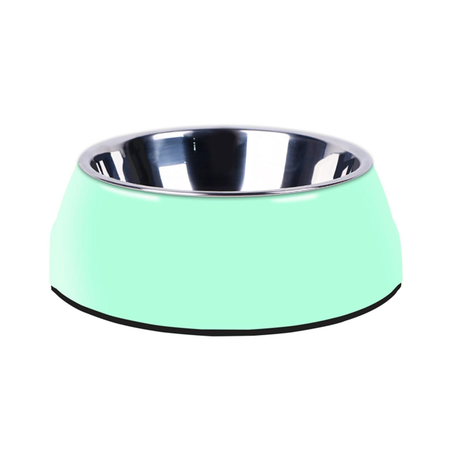 Pet Bowls Stainless Steel Dog Cat Pet Bowl Universal Pet Water and Food Bowls 4 Sizes and 6 Colors Available (Green, M)