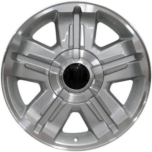 Partsynergy Replacement For 18" Rim fits 1999-2018 Chevrolet Silverado 1500 Silver Machined 18x8 Aluminum Wheel