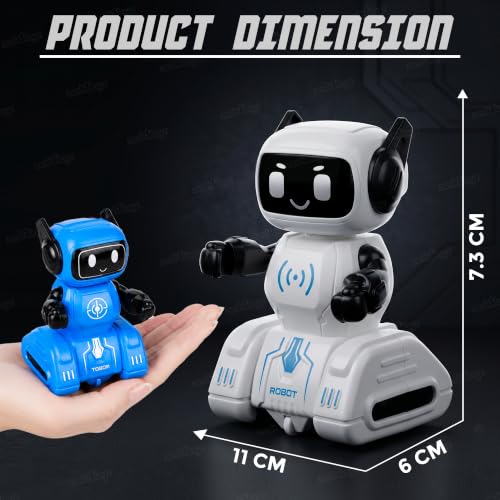 Image of Zest 4 Toyz Push and Go Robot Toy for Kids Inertia Driving Swinging Action Educational Robot Car Toy Indoor Outdoor Fun Gift for Boys and Girls 12 Months + (Pack of 1) Random Color