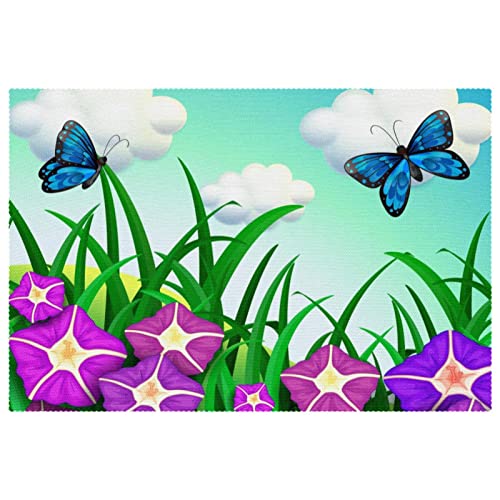 Sets de table isolants violets pour protéger les tables des brûlures de plats - 2