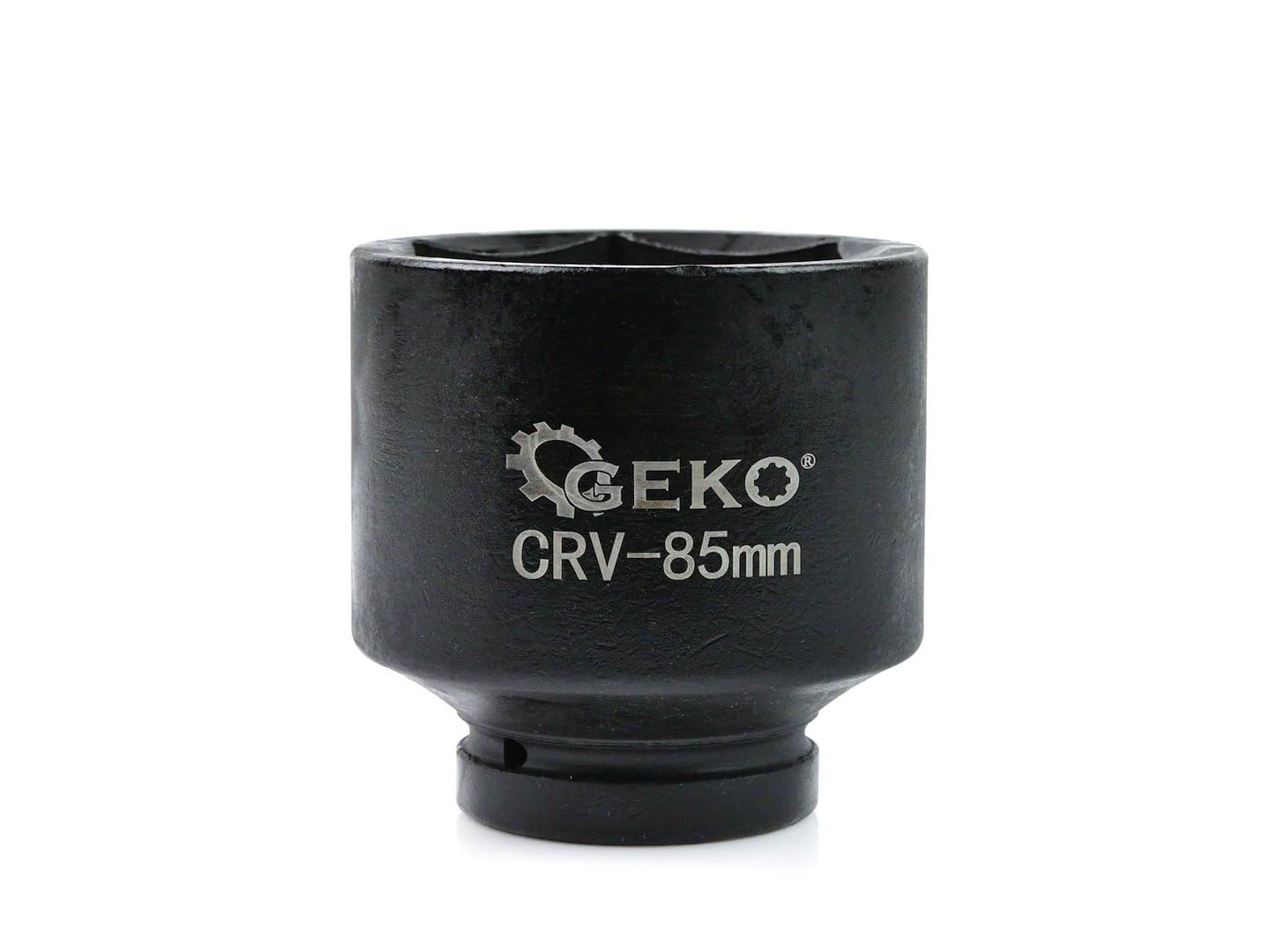 BSD Douille à percussion 1" en acier au chrome vanadium CrV - 85 mm, parfaite pour utilisation intensive avec clés à chocs à couple élevé