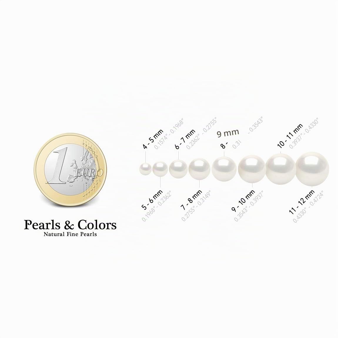 Pearls & Colors - Ciondolo perla coltivata d'acqua dolce pera, qualità AAA+, in argento 925, catenina inclusa, gioiello da donna