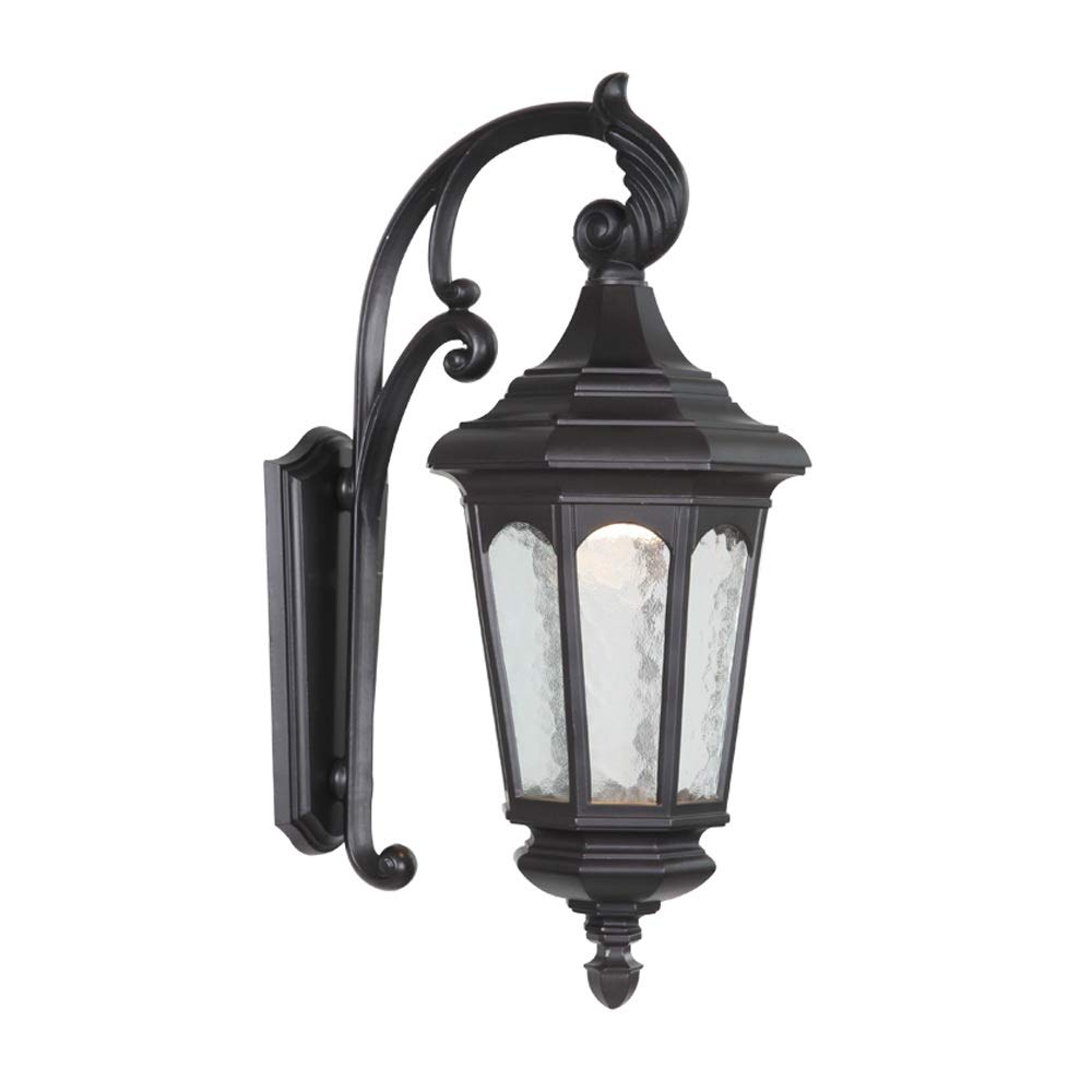 Lumière murale rétro IP55 lanterne extérieure vintage noire