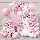 🎈 Hochwertige Ballons - Unser luftballongirlande Baby Rosa Weiss Geburtstags Dekoration besteht aus strapazierfähigem Latex Material, das lange aufgeblasen bleibt. Ihre lebendigen Farben werden Ihre Gäste sofort begeistern und ein wirklich einnehmendes und unvergessliches Erlebnis auf der rosa luftballons mädchen schaffen. Unbedenklich und ungiftig, sicher als Ballondekorationen für eine Geburtstagsfeier, und es kann mit Luft oder Helium unterstützt werden.