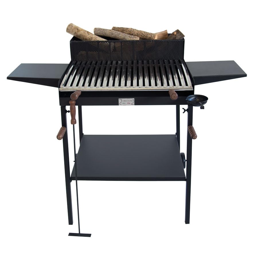BA481 - BARBECUE BELVEDERE MAXI CON ALETTE A LEGNA E CARBONE CRUCCOLINI