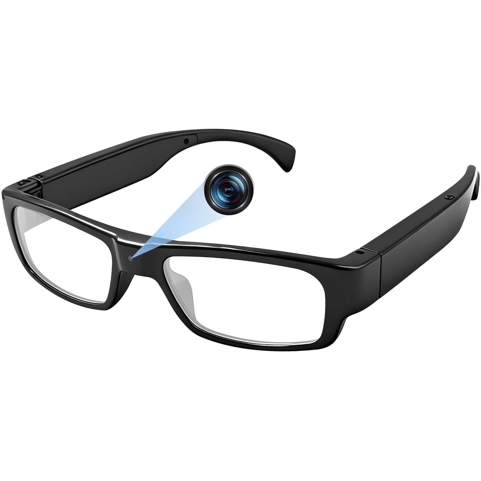 Smart Kamera Brille, Outdoor Sportbrille mit Kamera 1080P HD Videoaufzeichnung Intelligente Brille Actionkamera Tragbar und Ideal zum Klettern, Autofahren, Radfahren, Wandern, Jagen und Angeln