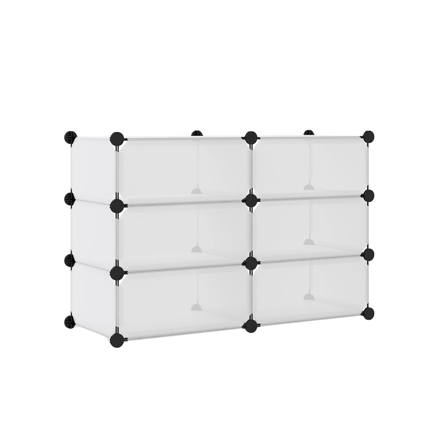 Étagère à 10 étagères modulables 40x30x17 cm transparente opaque pour organisation