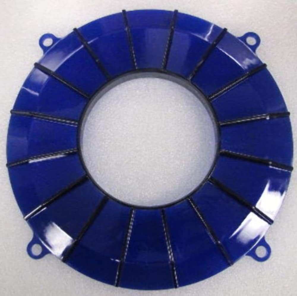 Finned Backing Plate, Blue