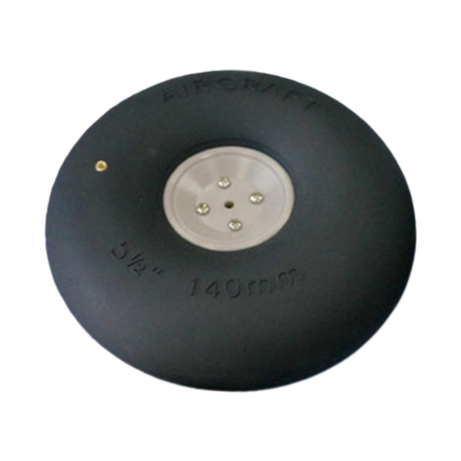 Roues Gonflables En Caoutchouc pour Avions RC, Pneus de Rechange pour Modèles Réduits D'avions à Aile Fixe, Moyeu Stable, Installation Facile, 5.5 Pouces
