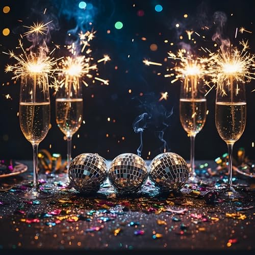 Image of Crackles Mirror Ball 8CM (Set of 3) | Silver Disco Hanging Balls | Reflective Christmas Tree Ornaments | Party, Home & Event Decoration Props