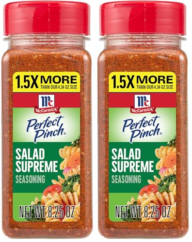 McCormick Perfect Pinch Salad Supreme Seasoning, 8.25 oz (Pack of 2)