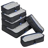 6 Set Packing Cubes, Luggage Organizers Bags for Travel