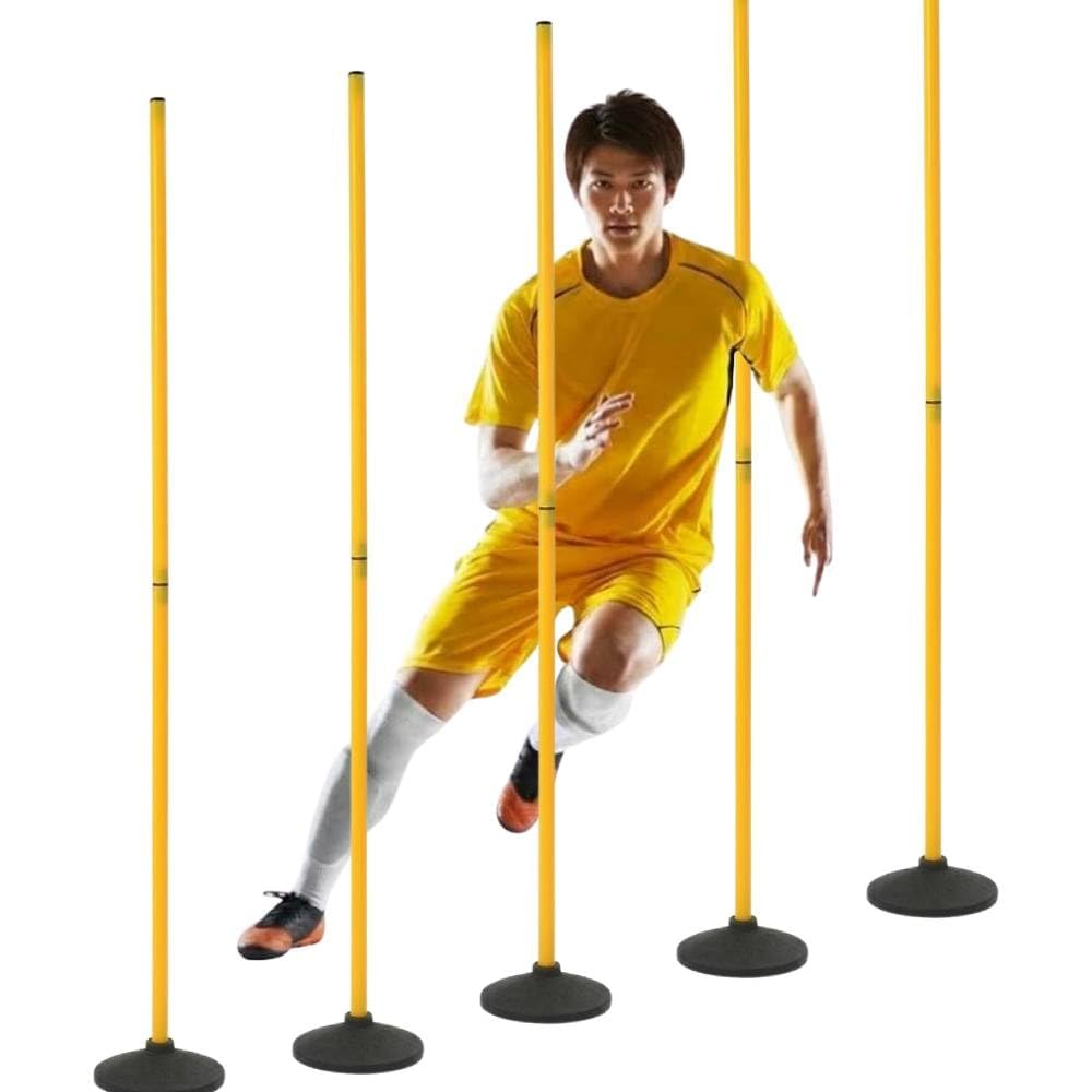 Amazon | トレーニングポール ゴム土台付き アジリティポール【6本
