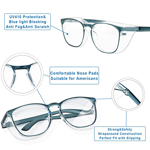 Image of SQIMZAR Safety Glasses Goggles For Women Nurses Protective Eyewear,Anti Fog Safety Goggles