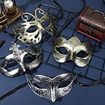 Lenwen 120 Pcs Masquerade Mask Bulk Vintage Antique Masks for Women Men Couple Party Venetian Halloween Costumes Party - Image 5