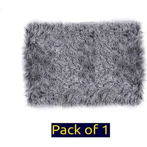 Image of Anti Skid Doormats for Home and Office Entrance Living Room and Bathroom Mats | Entrance Door Mats for Home and Office Entryway. (Solid Grey, 16x24)