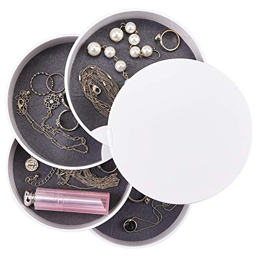 HALOVIE Schmuckkästchen Damen,Tragbar Schmuckkasten Schmuckaufbewahrung Schmuckschatulle Schmuckkoffer Klein Schmuckbox Schmuckkiste Kunstleder für Ringe Ohrringe Halskette Uhren Mädchen