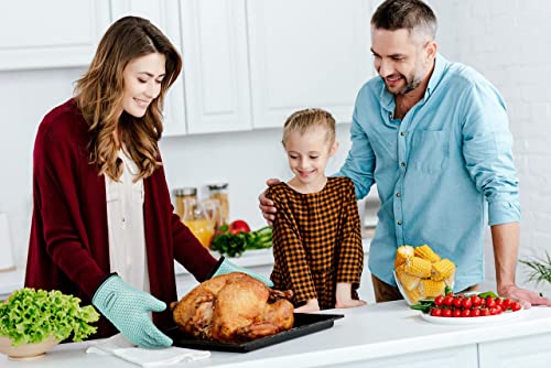 KITCHEN PERFECTION Silicone Smoker Oven Gloves -Extreme Heat Resistant BBQ Gloves -Handle Hot Food Right on Your Smoker Grill Fryer Pit|Waterproof Oven Mitts Grill Gloves |Superior Value Set+3 Bonuses by Kitchen perfection - Image 5