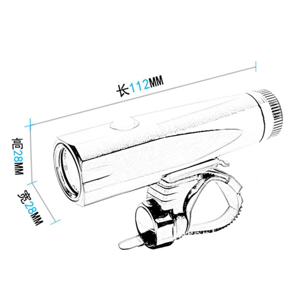Bicicletta Ad Alta Luminosità Fari T6 Biciclette Luci Mountain Bike Riding Lights USB Charging Waterproof Riding Lights