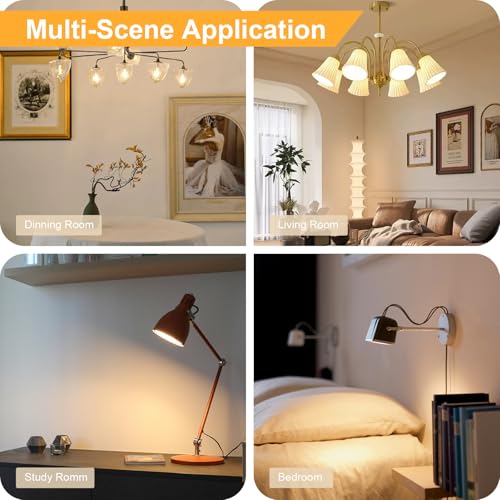 Ampoule LED E14 8W blanc chaud 3000K lot de 12 pour lustres - 7